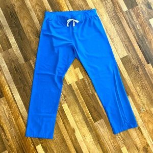 Figs Livingston basic scrub pant in royal blue